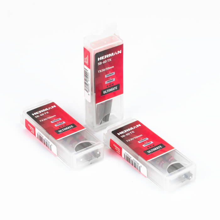 Screwdriver bit TiN HERMAN SB-60 TX 50mm With titanium nitride coating