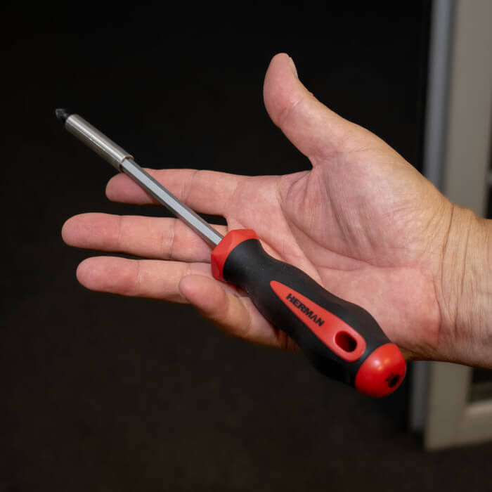 Screwdriver with magnet HERMAN SB-85 TOP-LINE 1/4"x130/240mm