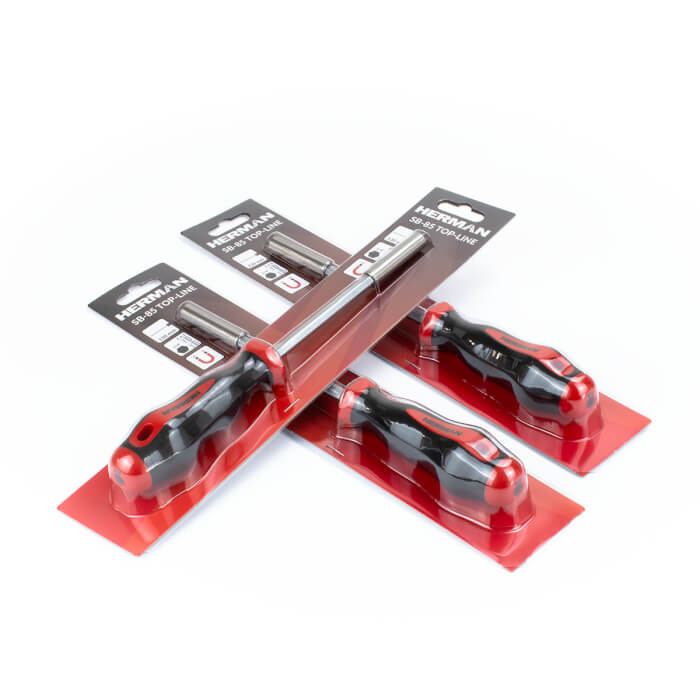 Screwdriver with magnet HERMAN SB-85 TOP-LINE 1/4"x130/240mm
