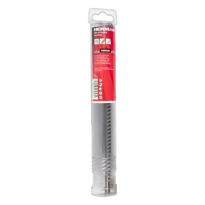 SDS-plus chisel HERMAN MH-24 Toothed With teeth for mortar and plaster