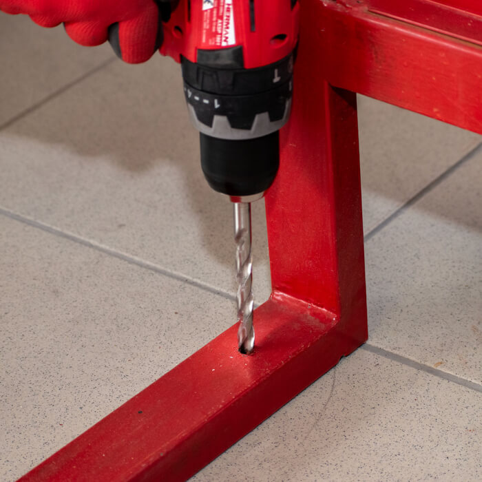 Set of metal drill bits DIN 338 HERMAN QDM-27 HSS-G 25 drill bits in set