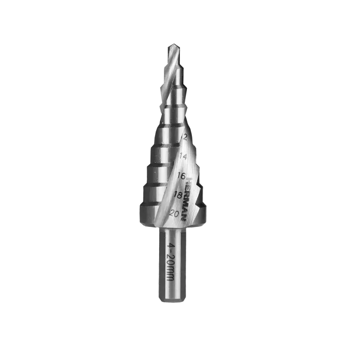 Step drill HERMAN DM-60 HSS 4-20mm|9 degrees