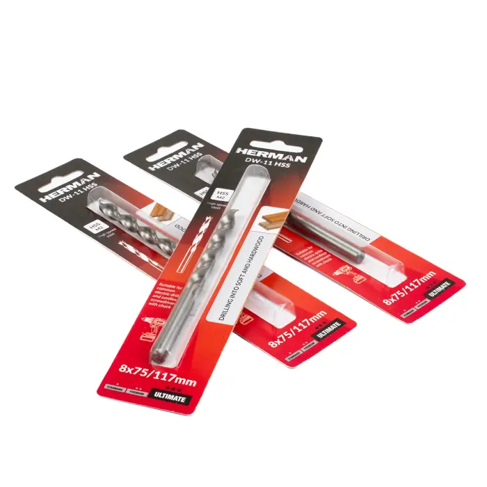 Wood drill bit HERMAN DW-11 HSS M2 Special for hardwood