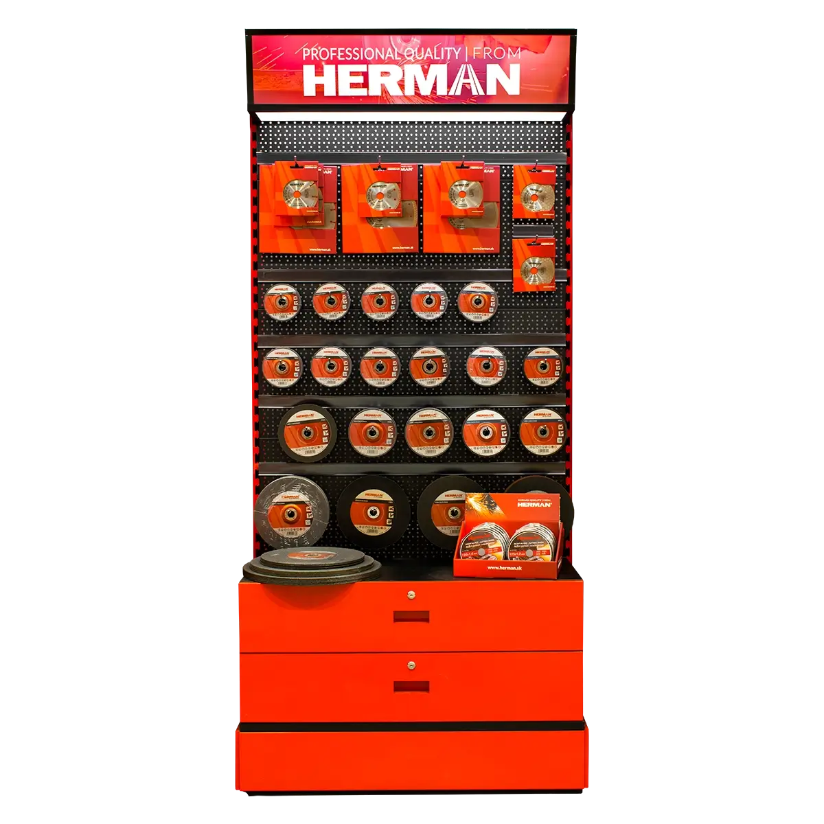 Sales Stand Panel MODUL SS P / C 1500+ pieces of HERMAN products 97800203